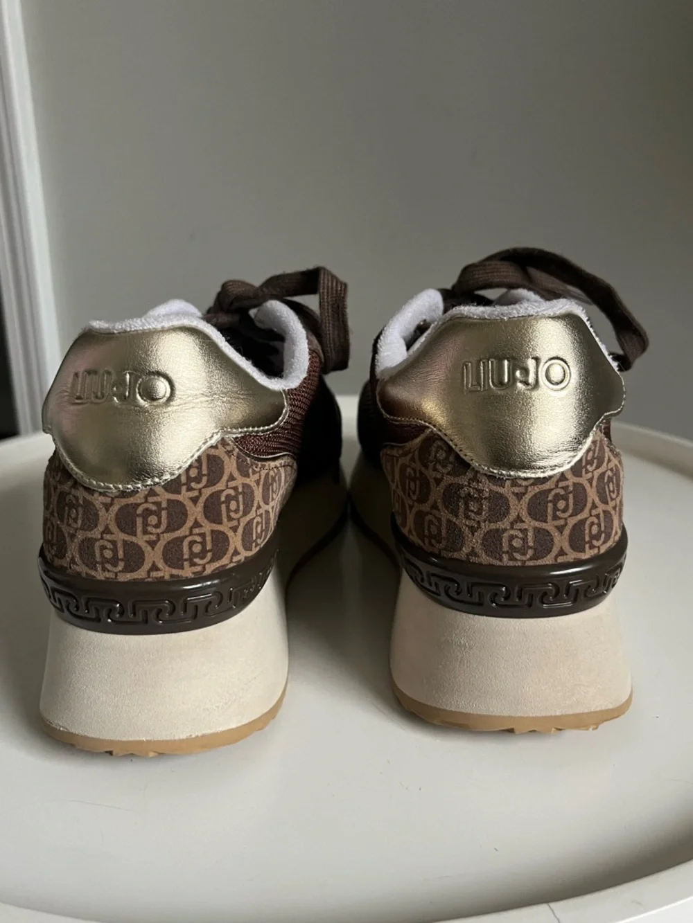 Liu Jo Italian Brand Dreamy 02 Women’s Leather Textile Sneakers EU 41/US 10.5-11